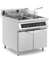 Dviguba indukcinė gruzdintuvė su spintele 2 x 30 l 60-190 C 380 V 20000 W