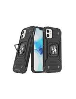 Šarvuotas dėklas iPhone 14 Plus, Ring Armor magnetinis laikiklis, juodas