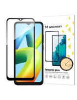 9H grūdintas stiklas visam Xiaomi Redmi A2 / Redmi A1 ekranui su juodu rėmeliu