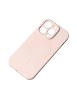 Silikoninis dėklas su MagSafe for iPhone 15 Silicone Case kremu