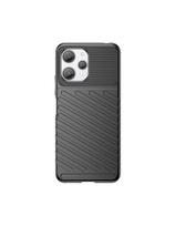 Šarvuotas lankstus dėklo dangtelis Xiaomi Redmi 12 Thunder Case, juodas