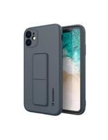 Wozinsky Kickstand Case silikoninis dėklas su stovu iPhone 11 Pro Max, tamsiai mėlynas