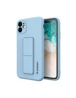 Wozinsky Kickstand Case silikoninis dėklas su stovu iPhone 12 mini šviesiai mėlynai