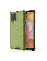 Korinis šarvuotas dėklas su gelio rėmeliu, skirtas Samsung Galaxy A42 5G green
