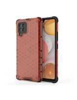 Korinis šarvuotas dėklas su gelio rėmeliu, skirtas Samsung Galaxy A42 5G red