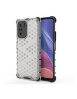 Korinio korpuso šarvuotas dangtelis su gelio rėmu Xiaomi Redmi K40 Pro+ / K40 Pro / K40 / Poco F3 skaidrus