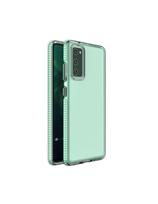 Spring Case Cover Gel Dėklas su spalvingu rėmeliu, skirtas Samsung Galaxy A72 4G Mint