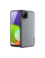 Dux Ducis Fino dėklo dangtelis, padengtas nailono medžiaga, skirtas Samsung Galaxy A22 4G pilkas