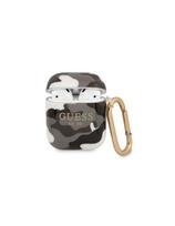 Guess Camo Collection dėklas, skirtas AirPods 1/ 2 – juodas