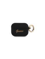 Guess Silicone Vintage Script dėklas, skirtas AirPods Pro – juodas