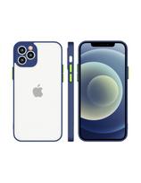 Milky Case Silikoninis lankstus permatomas dėklas, skirtas Samsung Galaxy A72 4G tamsiai mėlynas