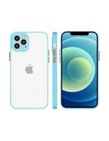 Milky Case Silikoninis lankstus permatomas dėklas, skirtas Samsung Galaxy A72 4G Blue