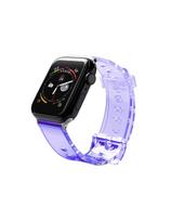 Lengvos silikoninės juostos apyrankės apyrankės laikrodžiui 6/ 5/ 4/ 3/ 2 (44mm/ 42mm) Violetinė