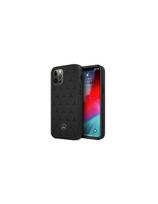 Mercedes Leather Stars Pattern dėklas, skirtas iPhone 12 Pro Max - juodas