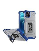 Crystal Ring Case šarvuotas hibridinis korpuso dangtelis + magnetinis laikiklis iPhone 13 mini mėlynas