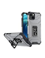 Crystal Ring Case šarvuotas hibridinis korpuso dangtelis + magnetinis laikiklis iPhone 13 juodas