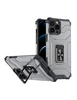 Crystal Ring Case šarvuotas hibridinis korpuso dangtelis + magnetinis laikiklis iPhone 13 Pro juodas