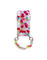 Color Chain Case Gel Lankstus dėklas su grandinės pakabuku, skirtas Xiaomi Redmi Note 10 / Redmi Note 10S Multicolor (2)
