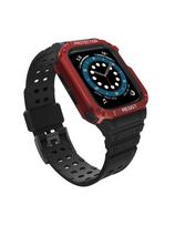 Apsaugokite dirželio juostą su dėklu, skirtu Apple Watch 7 / 6 / 5 / 4 / 3 / 2 / SE (41 / 40 / 38 mm) dėklas, šarvuotas ...