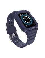 Apsaugokite dirželio juostą su dėklu Apple Watch 7 / 6 / 5 / 4 / 3 / 2 / SE (45 / 44 / 42 mm) dėklas, šarvuotas laikrodž...