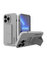 Wozinsky Kickstand Case silikoninis dėklas su stovu iPhone 13 mini pilkas