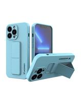 Wozinsky Kickstand Case silikoninis dėklas su stovu iPhone 13 mini šviesiai mėlynai