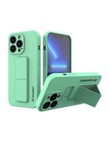 Wozinsky Kickstand Case silikoninis dėklas su stovu iPhone 13 mini mint