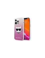 Karl Lagerfeld Choupette Head dėklas iPhone 13 Pro Max - rožinis