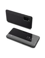 Clear View Case atverčiamas dangtelis, skirtas Samsung Galaxy A03s (166.5) juodas