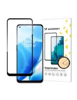 Wozinsky Super patvarūs klijai viso ekrano grūdintas stiklas su rėmeliu, patogus dėklui OnePlus Nord N200 5G juodas