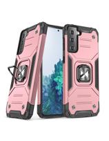 Wozinsky Ring Armor Armored Hybrid Case Cover + Magnetinis laikiklis, skirtas Samsung Galaxy S22+ (S22 Plus) rožinis