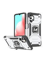 Wozinsky Ring Armor šarvuotas hibridinis korpuso dangtelis + magnetinis laikiklis Samsung Galaxy A73 sidabrinis