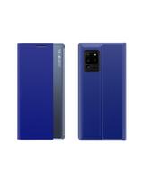 Naujas Sleep Case dangtelis su atvartu ir stovo funkcija, skirta Samsung Galaxy A73 mėlynai