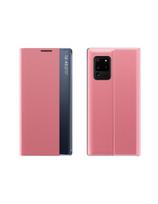 Naujas Sleep Case dangtelis su atvartu ir stovo funkcija, skirta Samsung Galaxy A73 pink