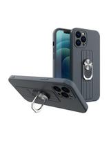 Ring Case silikoninis dėklas su pirštų laikikliu ir stovu Samsung Galaxy S22 Ultra blue