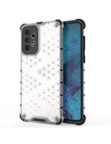Korinis šarvuotas dėklas su gelio rėmeliu, skirtas Samsung Galaxy A73 skaidrus