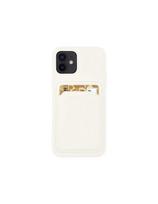 Card Case silikoninis piniginės dėklas su kišene kortelėms ir dokumentams Samsung Galaxy A73 baltas