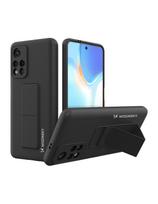 Wozinsky Kickstand Case silikoninis dėklas su stovo dangteliu, skirtas Xiaomi Redmi Note 11S / Note 11 Black