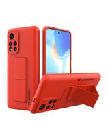 Wozinsky Kickstand Case silikoninis dėklas su stovu, skirtas Xiaomi Redmi Note 11S / Note 11 Red