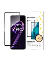 Wozinsky Super patvarūs klijai viso ekrano grūdintas stiklas su rėmeliu, tinkamas dėklui Realme 9 Pro Black