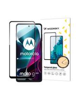 Wozinsky Full Glue grūdintas stiklas Motorola Moto G200 5G 9H viso ekrano grūdintas stiklas su juodu rėmeliu