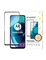 Wozinsky Super patvarūs klijai viso ekrano grūdintas stiklas su rėmeliu, draugišku dėklu Motorola Moto G71 5G Black