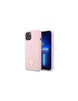 Guess Silicone Triangle dėklas iPhone 13 mini - violetinis