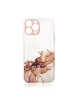 Marble Case dėklas, skirtas Samsung Galaxy A12 5G gelio dangtelis marmurinis rudas