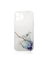 Marble Case dėklas skirtas iPhone 12 Pro Max, gelinis dangtelis, marmurinis mėlynas