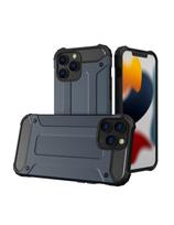 Hybrid Armor dėklas, skirtas iPhone 14 Pro Max, šarvuotas hibridinis dangtelis, mėlynas