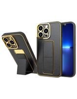 Naujas kickstand dėklas, skirtas Samsung Galaxy A12 5G su stovu, juodas