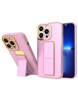 Naujas Kickstand Case dėklas skirtas iPhone 12 Pro su stovu, rožinis