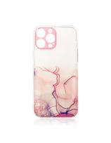 Marble Case dėklas skirtas iPhone 12 Pro, rožinis marmurinis gelio dangtelis