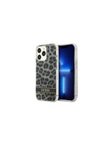 Guess Leopard dėklas, skirtas iPhone 13 Pro / iPhone 13 - pilkas